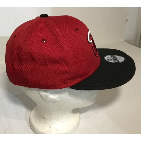 New Era Miami Heat 9Fifty Youth Snapback Cap Embroidered Red & Black NBA - Picture 6 of 9